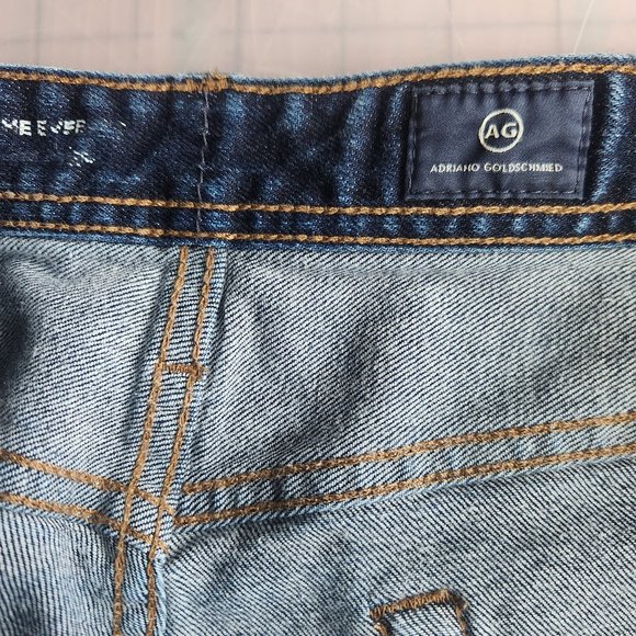 AG Adriano Goldschmied Everett Slim Straight Jeans Dark Wash Size 36x34 - Picture 6 of 9